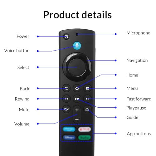 Vidacharmy 3rd Gen Sångfjärrkontroll för Smart Stick TV 4K