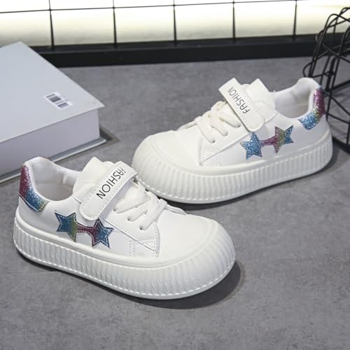 Children's Star Pattern Sneakers – Lightweight Lace-Up Running Shoes for Kids, Comfortable Outdoor Walking Shoes, Anti-Slip and Wear-Resistant2