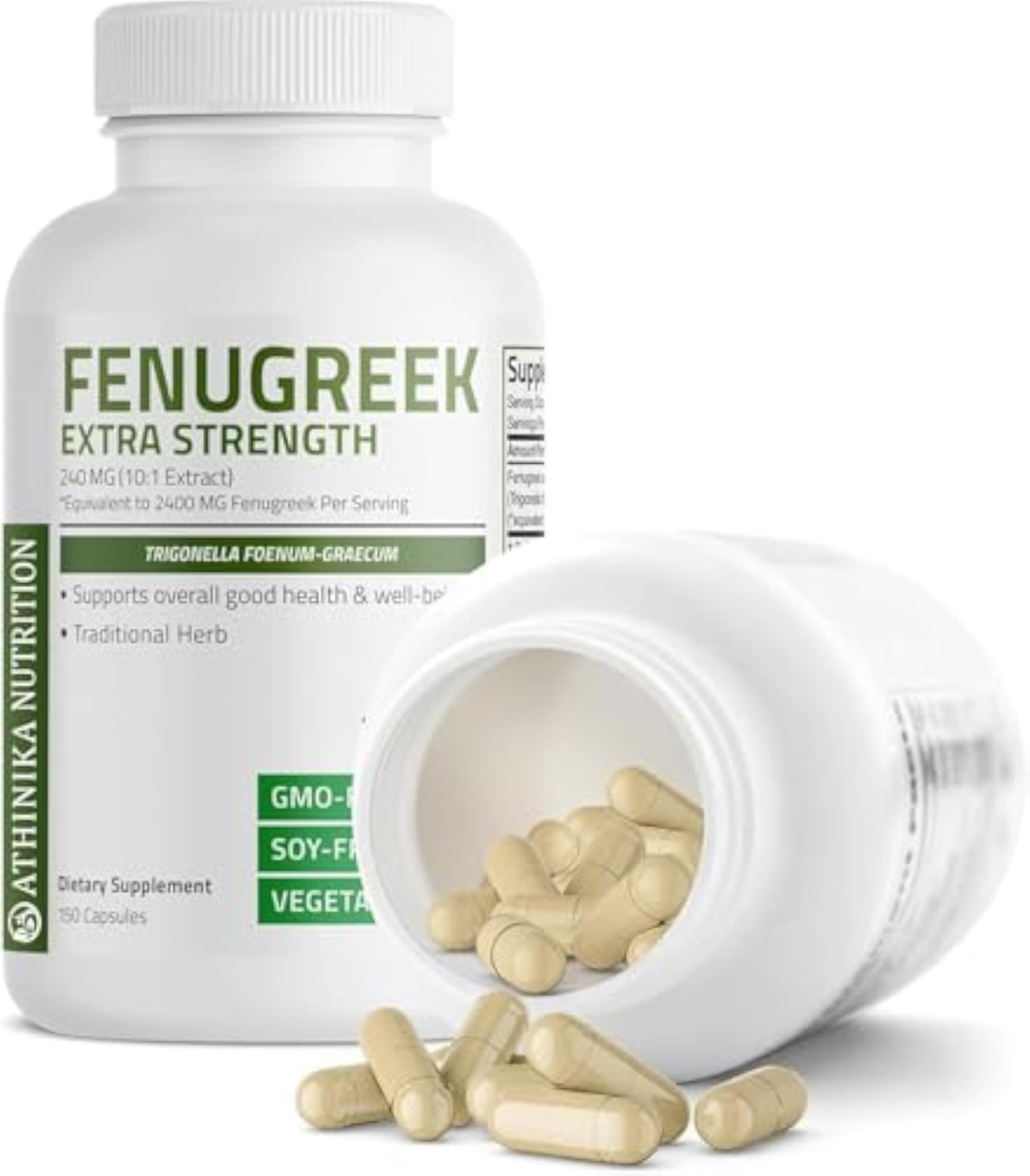 Fenugreek Seed Powder Capsules, Extra Strength Supplement