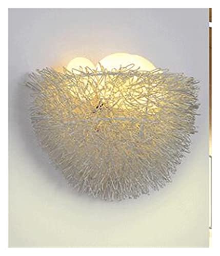 Feuille murale avec lampe d'art d'oiseaux 3D applique LED restaurant design