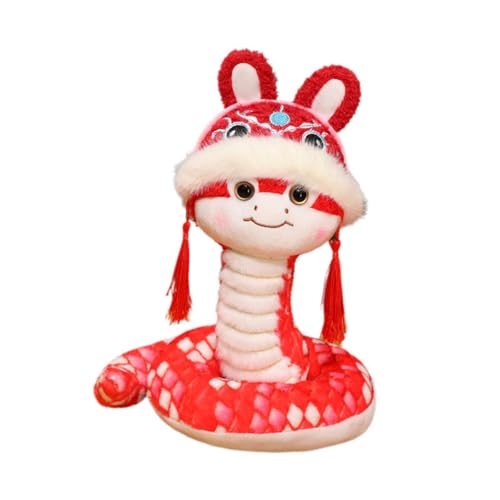 Serpent en peluche décoration maison et statuette animale festive Nouvel An Lunaire