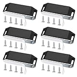 6 Stück Magnetschnäpper Schranktür, Möbel Tür Magnete, Tür Magnetverschluss, für Schranktüren Türmagnet Türschließer Möbelmagneten Verschluss Magnet, Selbstklebend oder Schrauben