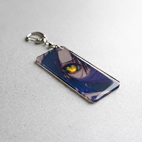 Image of Anime Acrylic Glowing Eyes Keychain | Luminous Eye Glow Key Ring | Premium Otaku Accessory for Bags, Bikes, Cars, Backpacks & Keys