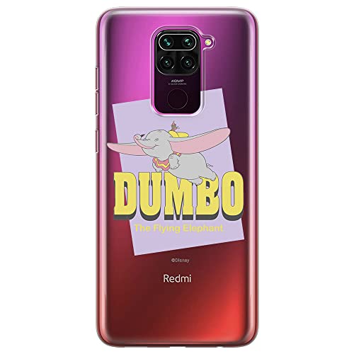 Ert Group custodia per cellulare per Xiaomi REDMI NOTE 9 originale e con licenza ufficiale Disney, modello Dumbo 005 adattato in modo ottimale alla forma dello smartphone, parzialmente trasparente