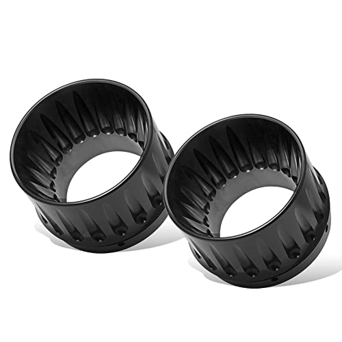 H Ruo Aluminum Slip On 4.4" Exhaust Mufflers Tips End Caps Fits For Harley Touring Electra Glide Road Glide Cvo Ultra Classic #TOP2