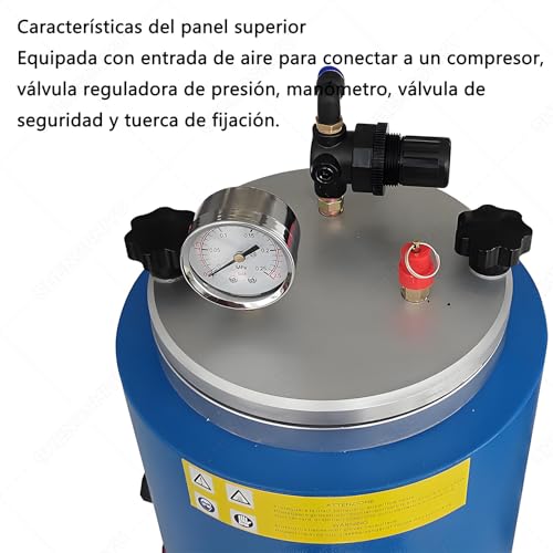 Injecteur de cire de 2 litres pour éliminer les bulles d'air