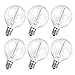 Produktbild ROMANJOY 6pcs LED Glühbirnen Außen G40 E12 Leuchtmittel 1Wersatz 10W 2200K warmweiß 100LM AC220-240V Led Birnen Klares Glas Klein Glühbirne für Schlafzimmer Terrasse Lichterkette Außen