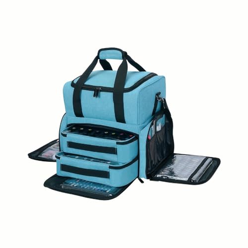ZBDZSW - Neceser Unisex para Adultos, Organizador de Gran Capacidad para Guardar esmaltes de uñas, con 2 Bolsas Desmontables, Bolsa de Maquillaje para Viajes Diarios
