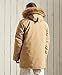 Superdry Mens Everest Parka Coat, Main Button And Zip Fastening Classic Tan Size S