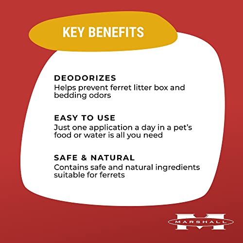 Marshall Pet Products Goodbye Odor Natural Deodorizing Water Supplement With Natural Antioxidants, For Ferrets And Small Animals, 32 Oz #TOP2