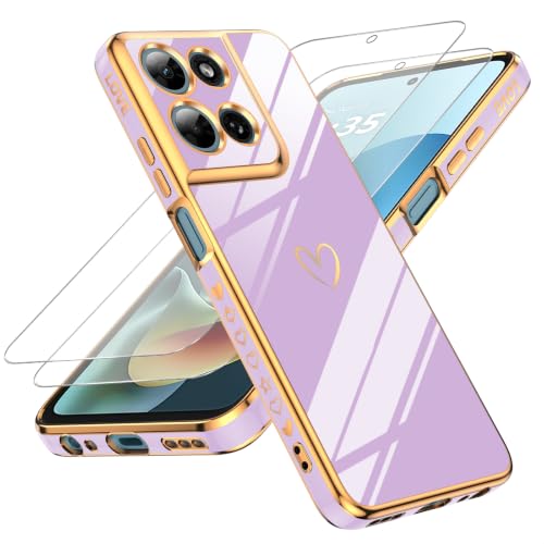 Coque Moto G 5G 2026 de luxe avec finitions plaquées et écrans de protection