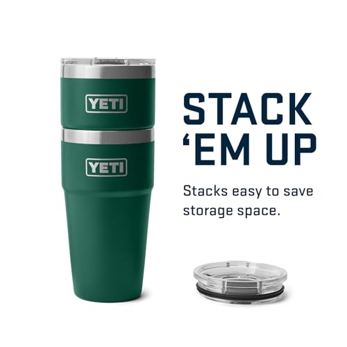 Image of YETI Rambler 20 oz Stackable Tumbler, Stainless Steel, Vacuum Insulated with MagSlider Lid