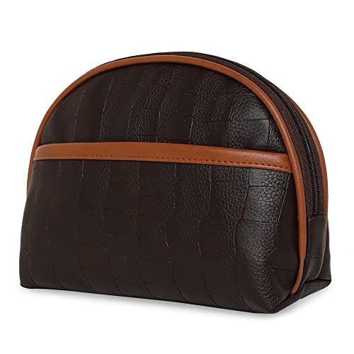 MBOSS - Bolsa de viaje para hombres y mujeres, bolsa de cosméticos para viajar, MARRÓN TAN, L, Accesorios de viaje