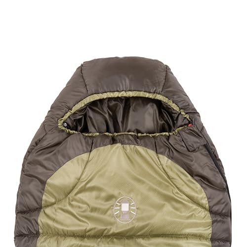 Coleman North Rim 0°F Big & Tall Sleeping Bag, Cold-Weather Mummy Sleep Sack with No-Snag Zipper & Adjustable Hood for Warmth & Ventilation, Large Camping Sleeping Bag - Image 2