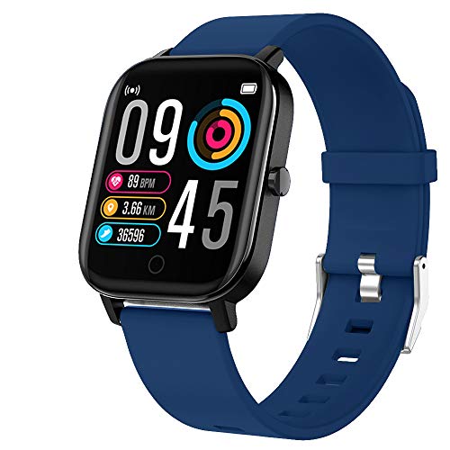 Gushull Fitness Tracker Watch Heart Rate Monitor, Smart Watch with Activity Tracker Watch with Calorie Counter, Pedometer Watch for Women Men and Gift (Dark Blue)