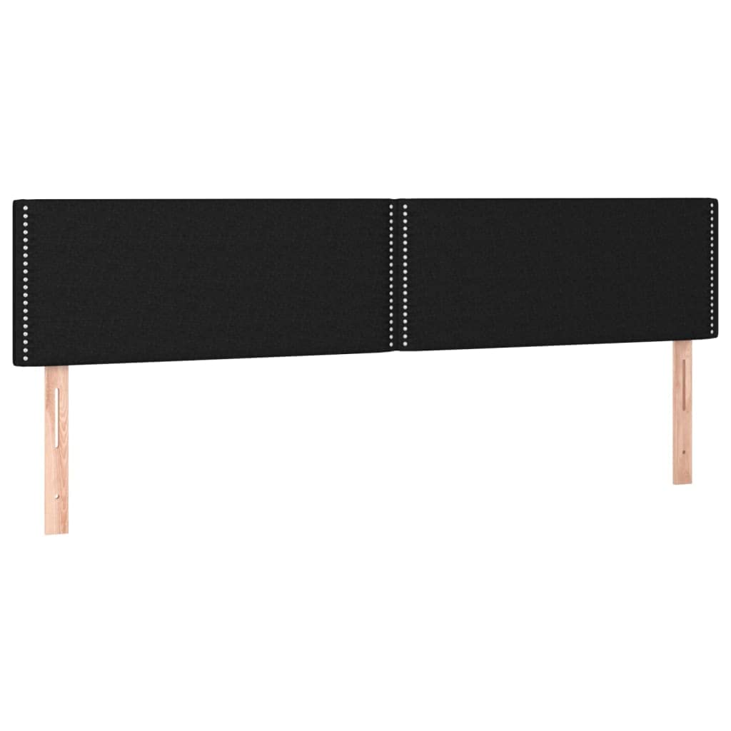 Łóżko kontynentalne z materacem, czarne, 200 x 200 cm, tapicerowane łóżko z zagłówkiem o regulowanej wysokości zapewnia komfortowy sen i miejsce do przechowywania