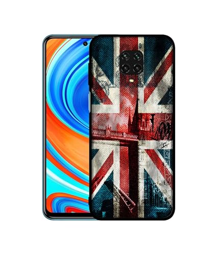 Image of London Flag Wallpaper Design Premium 2D Printed Metal Back Case Cover for Mi Redmi Note 9 Pro /Note 9 Pro Max /Poco M2 Pro