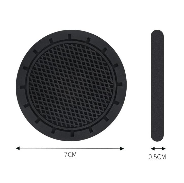 Set Van 4 Onderzetters Voor Bekerhouders In De Auto, Universeel Voor Het Interieur Van Voertuigen Antislip Drinkmatten~p124965519