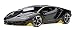Centenario Clear Carbon with Yellow Accents 1/18 Model Car by Autoart 79114