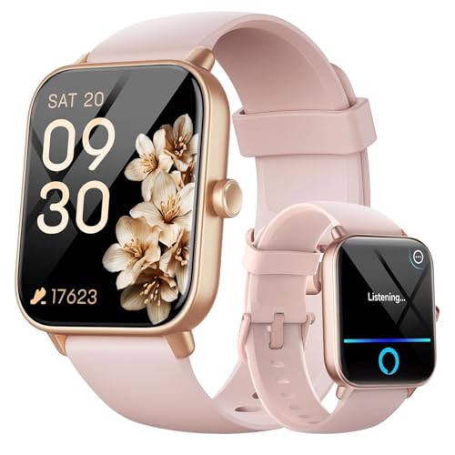 Fitpolo Smartwatch Damen mit Telefonfunktion, 1,8' Smart Watch Fitnessuhr mit...