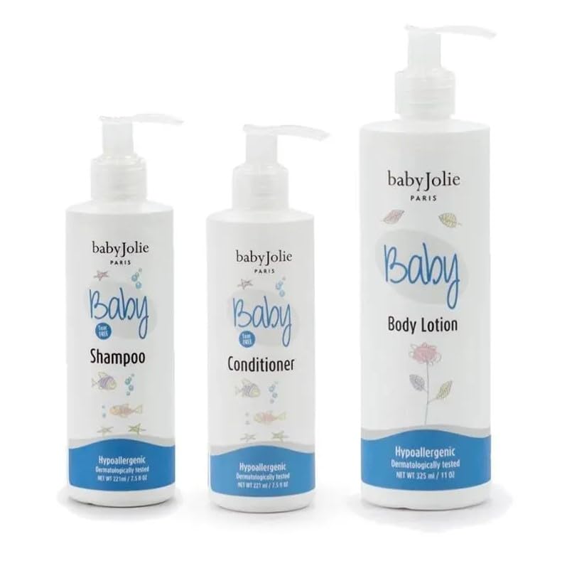 Baby Jolie - Baby Bath And Moisturize Set, 3Pk (Shampoo, Conditioner & Lotion)