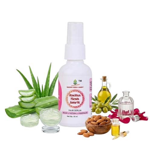 Image of Hair Serum 50ML | Herbal Hair Serum for Dry & Frizzy Hair | Helps Reduce Hair Fall & Adds Shine | Lightweight Non-Sticky Hair Growth Serum for Men & Women Daily Use