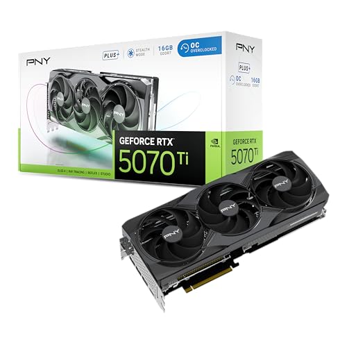 PNY Tarjeta gráfica GEFORCE RTX™ 5070 Ti 16GB Overclocked Triple ...