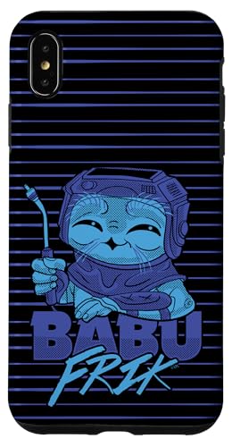 Coque iPhone XS Max Star Wars Babu Frik Lined Portrait rigide protectrice