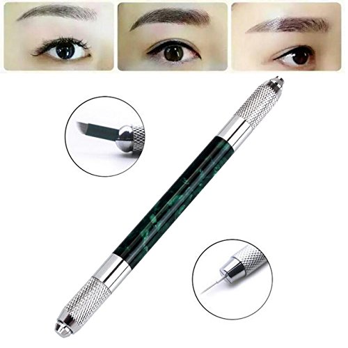CCbeauty Double Ended Eyebrow Tattoo Pen Liner Manual Microblading Eyebrow Kit Permanent Makeup Shaping Supplies Kit
