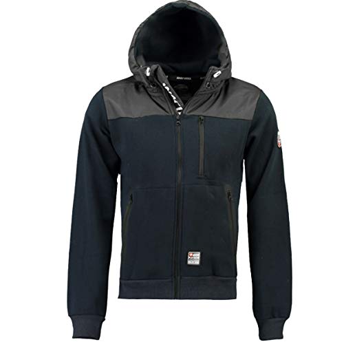Sweat-shirt full zip Anapurna protégeant du vent et du froid en bleu