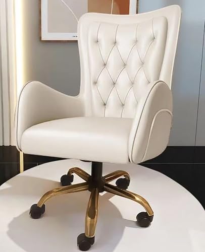 Genérico Silla de Maquillaje otomana elevable y giratoria con Respaldo, Taburete de sofá, Silla de Oficina, Asiento para Dormitorio de Estudiantes,A