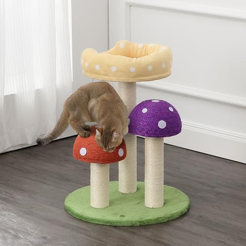 CTR1001A Pixie 22.5" 3-Niveles Casa para Gato con Sisal y Juguetes miniatura 2