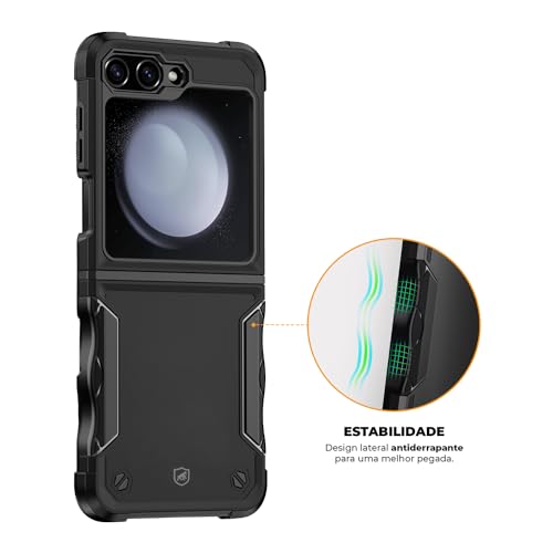 Gshield | Capa Case Capinha Armorgear para Samsung (Preta, Galaxy Z Flip 5)