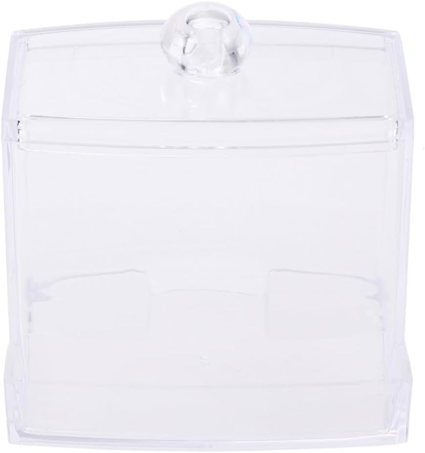 KOMBIUDA Plastic Cotton Swab Storage Dispenser Holder with Lid