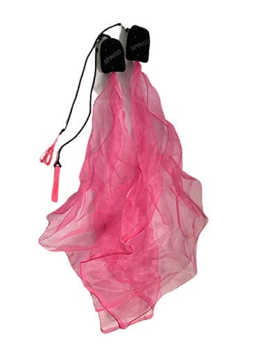 Scarf Poi Practice Poi Juggling Poi Nylon Scarf Poi Exercise Kiti (Pink) (large)