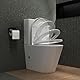 Mai & Mai Stand-WC 108T aus Keramik spülrandloses-WC Weiß 36x63x82cm bodenstehende-Toilette inkl. Spülkasten