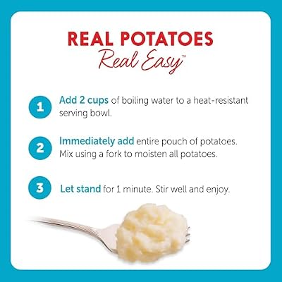 Idahoan Cheddar & Sour Cream Mashed Potatoes, Naturally Gluten-Free, 100% Real Idaho Potatoes, 4 servings per bag, 4 ounce (Pack of 12)