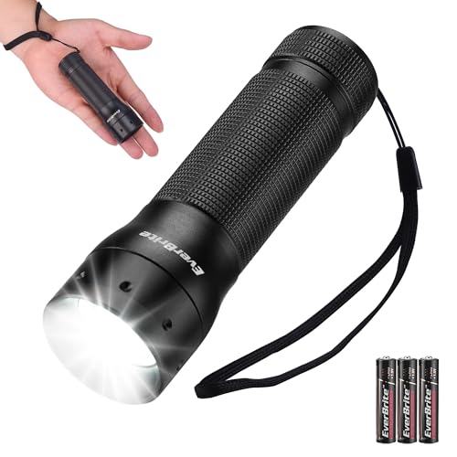 EverBrite Mini Flashlight, Zoomable LED Flash Light, 3 Modes, 3AAA