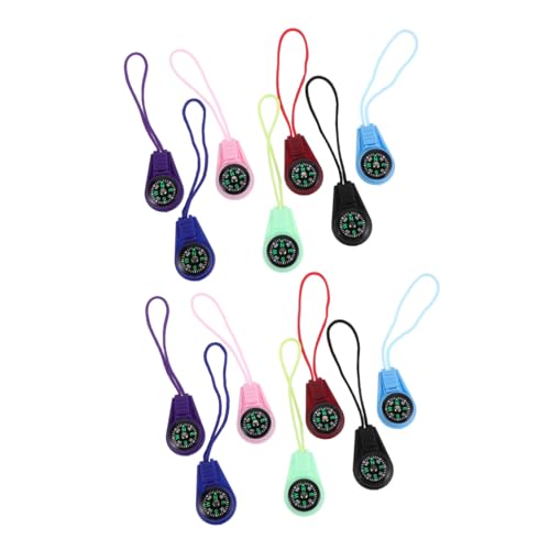 Set de 14 mini brújulas portátiles con cordón miniatura 1