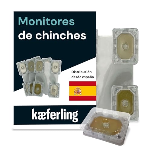 Catchmaster Detectores de chinches - 4 Unidades - Producto Potente contra plagas - Compatible con Fundas Protectoras - Monitor de chinches