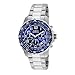 Invicta Men's 6621 II Collection Chronograph Stainless Steel Silver/Blue Dial Watch