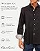 Robert Graham Men's Windsor Long Sleeve Button Down Shirt, Black, XLarge
