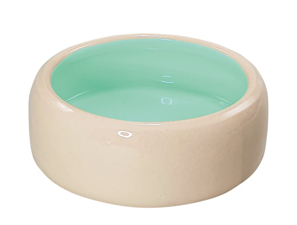 Nobby 82418 Rodent Ceramic Feeding Trough Mint Diameter 18.0 cm 1.00 L