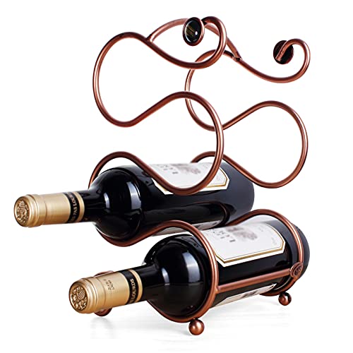 Soporte para vino de metal inoxidable para 4 botellas miniatura 5
