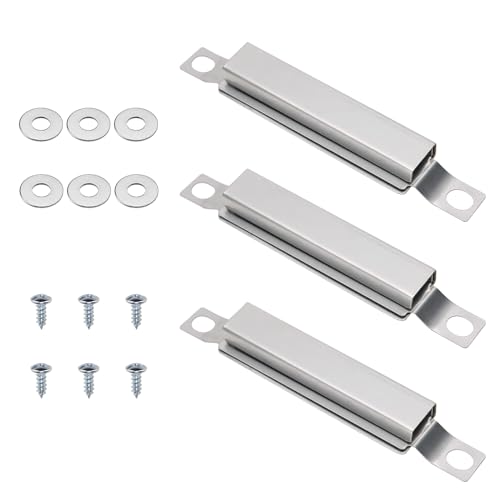 KtbeYTi 3 Stück 12-21 cm Crossover Brenner Verstellbar Crossover Rohr BBQ Edelstahl Flammenbrücke für Grillzubehör