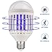 Produktbild Lukasa 2 in 1 LED Mückenlampe, E27 Glühbirne mit Licht UV Elektrische Insektenvernichter Fliegenvernichter Mückenfalle Mückenvernichter für Garten Korridor Bauernhof Hof Balkon