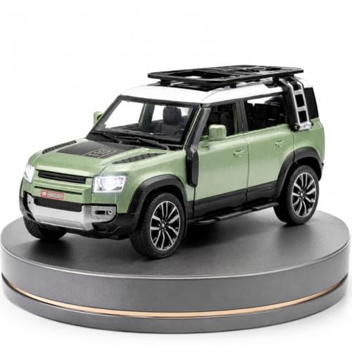 Image of Storio 1:32 Diecast Defender Toy Car, Metal Body SUV Model with Openable Doors Bonnet & Boot, Pull Back Action Vehicle Toy, Realistic Collectible Car for Kids Boys Girls