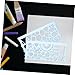 OSALADI 8pcs Drawing Ruler Boys and Girls Stencils for Drawing Multi-Functional Drafting Home