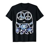 Despicable Me Minions Groovy Retro Floral Print T-Shirt