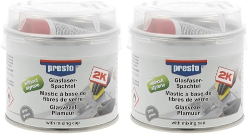 presto 443619 Mastic fibre de verre sans styrène 250 g (Lot de 2)